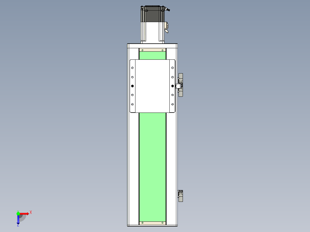 丝杠滑台-全封闭-EC17-Lx-C-S350-BC-P75-D3俯视图