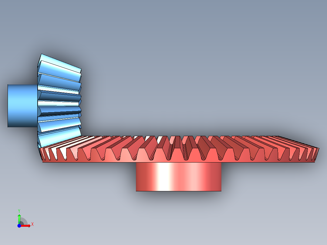 齿轮啮合 (87)前视图