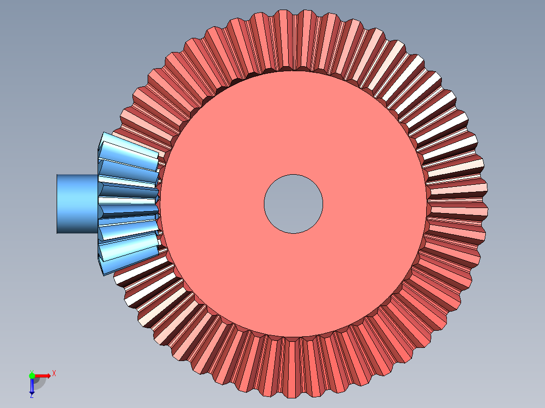 齿轮啮合 (87)俯视图