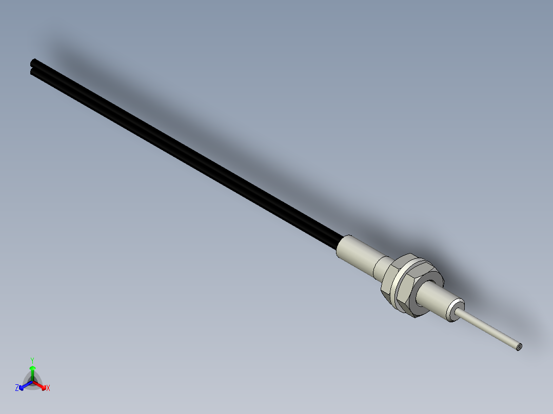 光纤元件漫反射型FR-D321-I正等轴测图