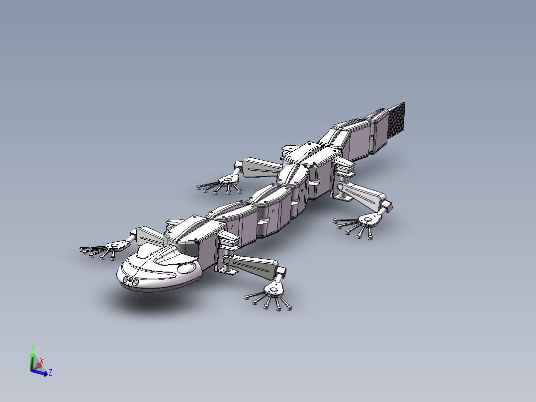 仿蝾螈机器人 (2)