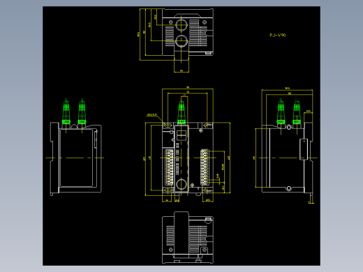 基恩士pjv_cad_kc图纸模型