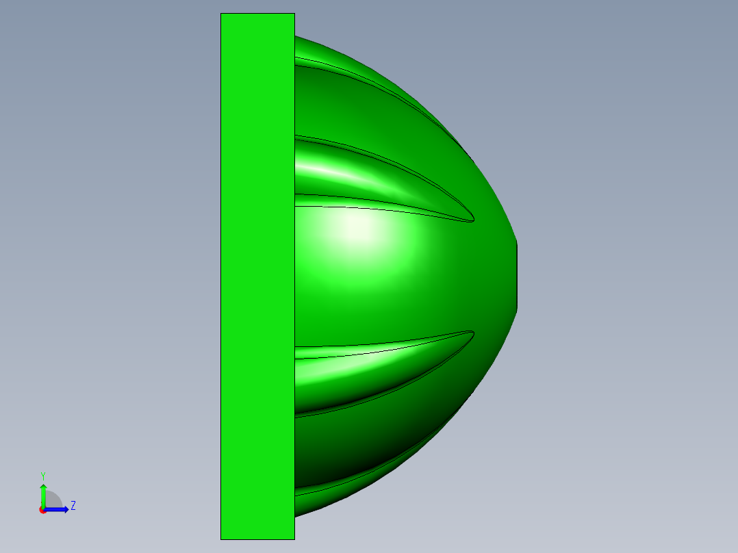 (00-基于UG的台灯罩造型与数控加工设计含UG图+工序卡+程序+说明书左视图
