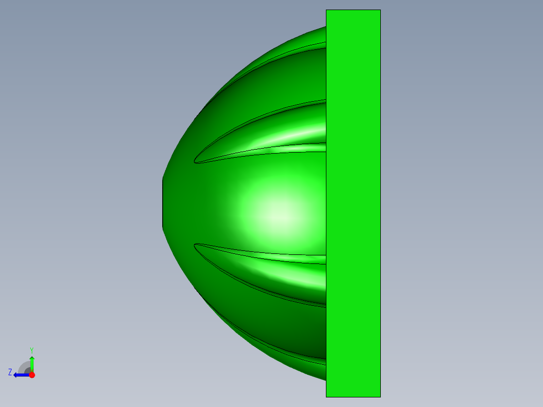 (00-基于UG的台灯罩造型与数控加工设计含UG图+工序卡+程序+说明书右视图