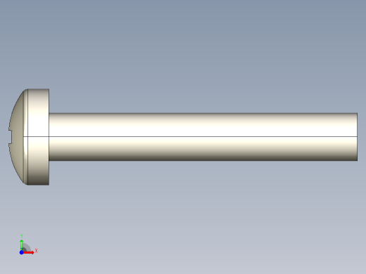 螺丝 M2.5 十字盘头-M2.5 x 16 Screw head.STEP前视缩略图