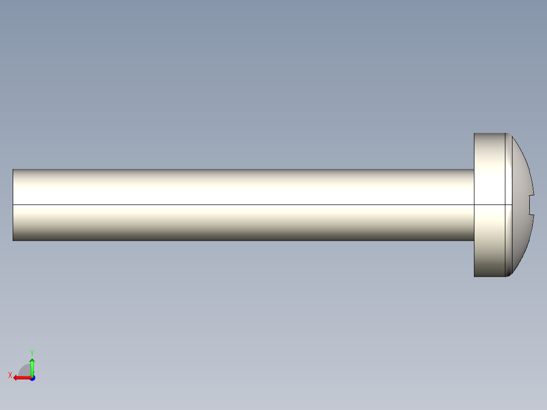螺丝 M2.5 十字盘头-M2.5 x 16 Screw head.STEP后视图