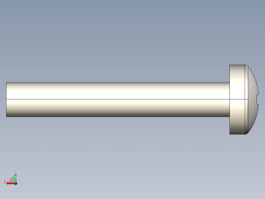 螺丝 M2.5 十字盘头-M2.5 x 16 Screw head.STEP后视缩略图