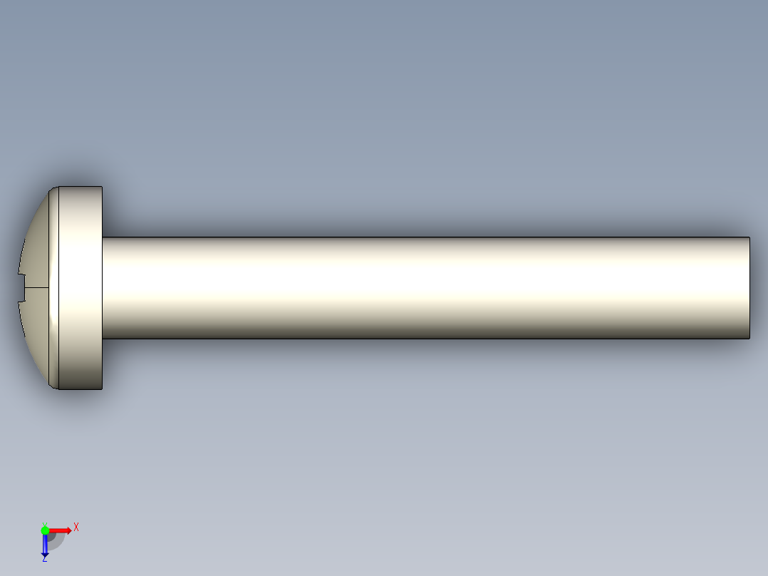 螺丝 M2.5 十字盘头-M2.5 x 16 Screw head.STEP俯视图