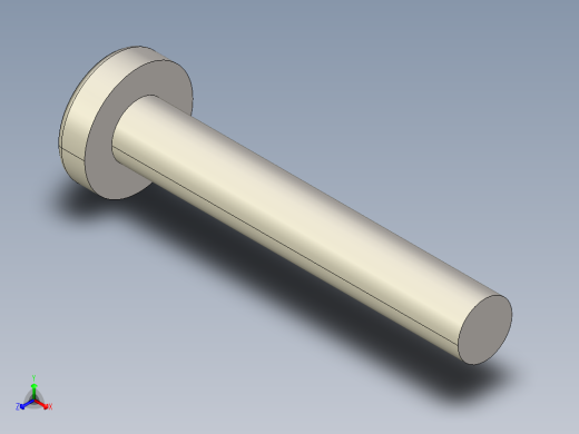 螺丝 M2.5 十字盘头-M2.5 x 16 Screw head.STEP正等轴测缩略图
