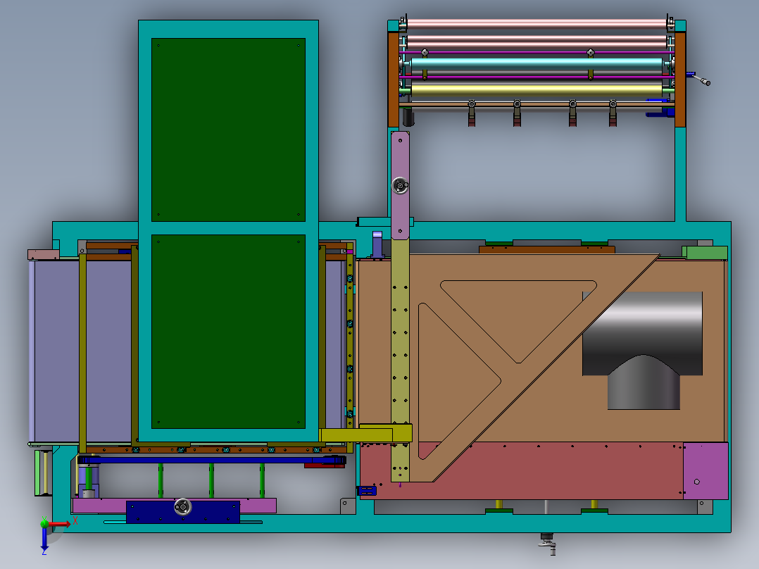 封切机(全自动包装机)俯视图