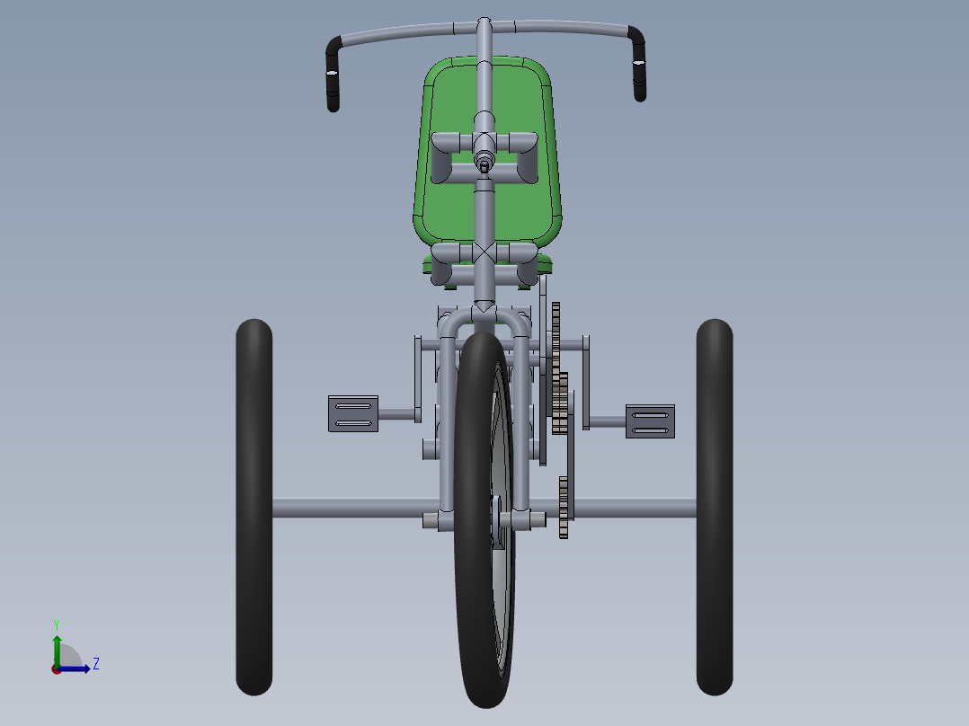 自制三轮车-2--sw左视图
