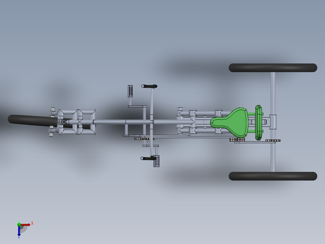自制三轮车-2--sw俯视图