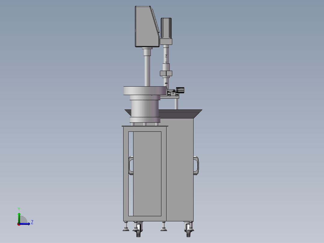 单轴伺服攻牙机左视图