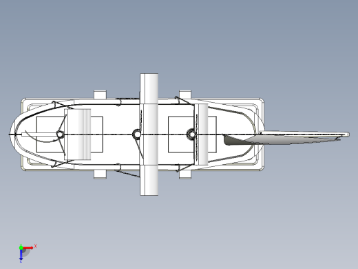 帆船摆件模型3D数模图纸 STEP格式俯视缩略图
