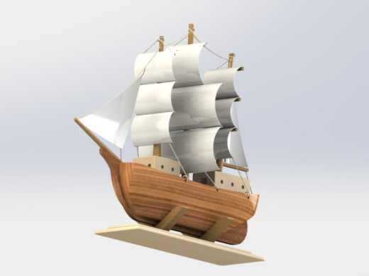 帆船摆件模型3D数模图纸 STEP格式缩略图