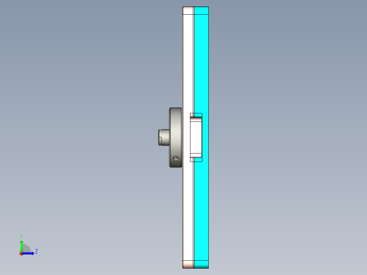 REACHER-笔记本CNC工装夹具三维模型CNC2-DAMO左视缩略图