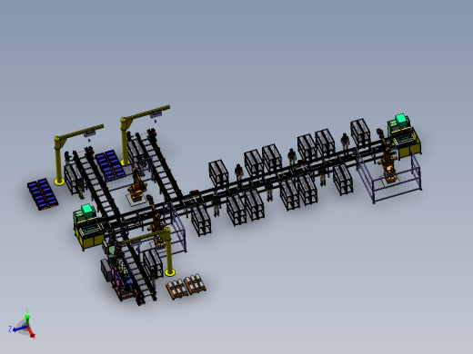 三相异步电动机装配产线sw20可编辑