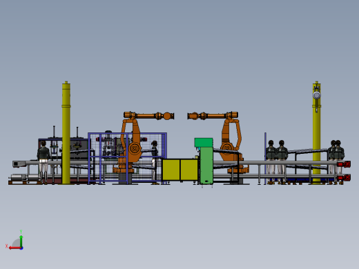 三相异步电动机装配产线sw20可编辑后视缩略图