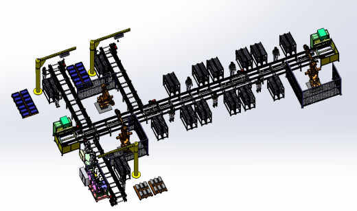 三相异步电动机装配产线sw20可编辑缩略图