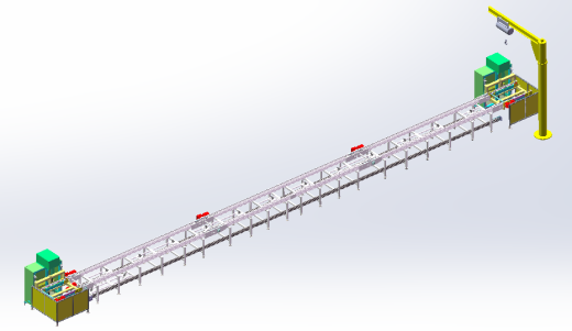 三相异步电动机装配产线sw20可编辑缩略图