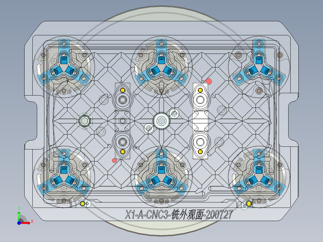 X1-A-笔记本CNC工装夹具三维模型CNC3-200728前视图