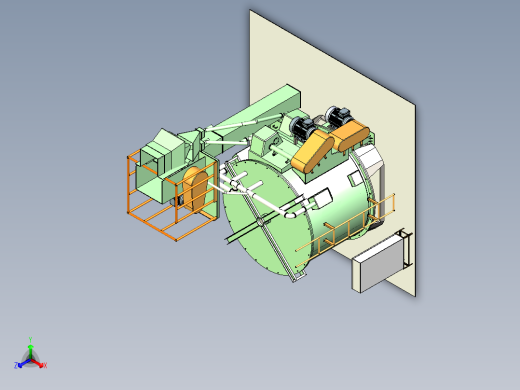 抛丸机三维模型