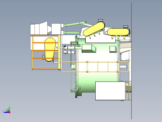 抛丸机三维模型右视缩略图