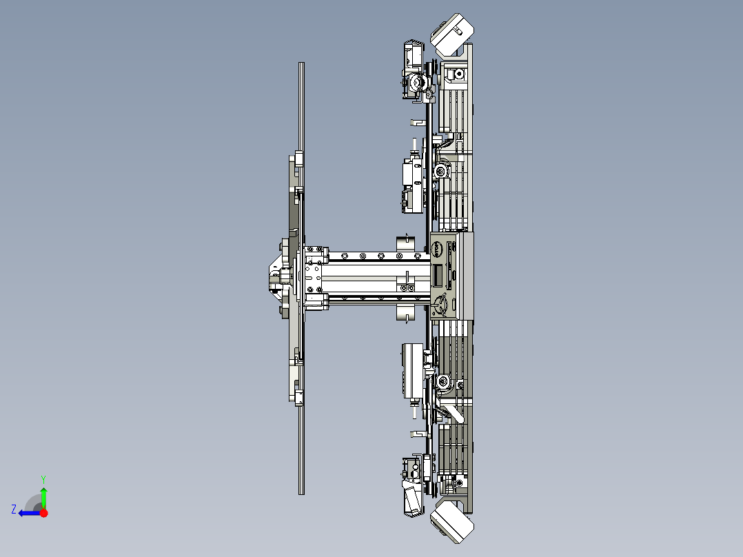 太阳能发电移位夹具右视图