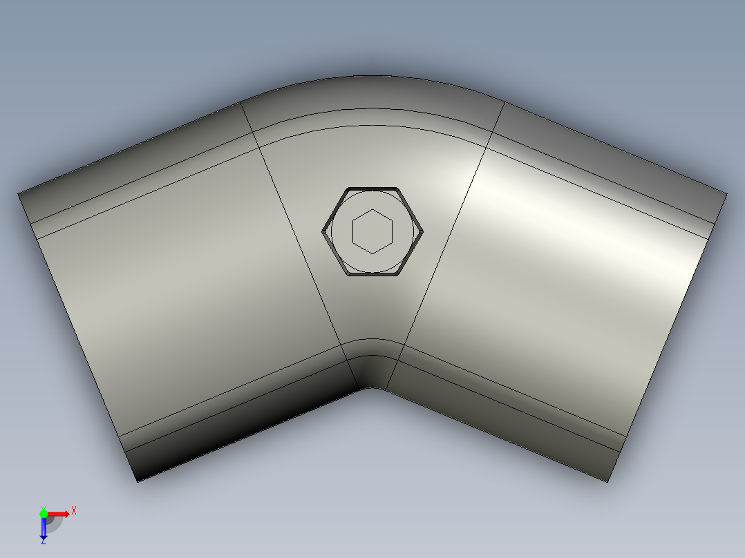 43系列135度外接头.STEP俯视图