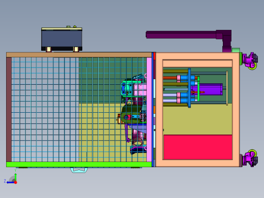 车桥桥壳总成螺纹加工装置右视缩略图