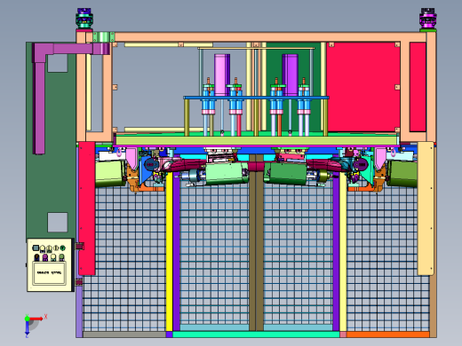 车桥桥壳总成螺纹加工装置俯视缩略图