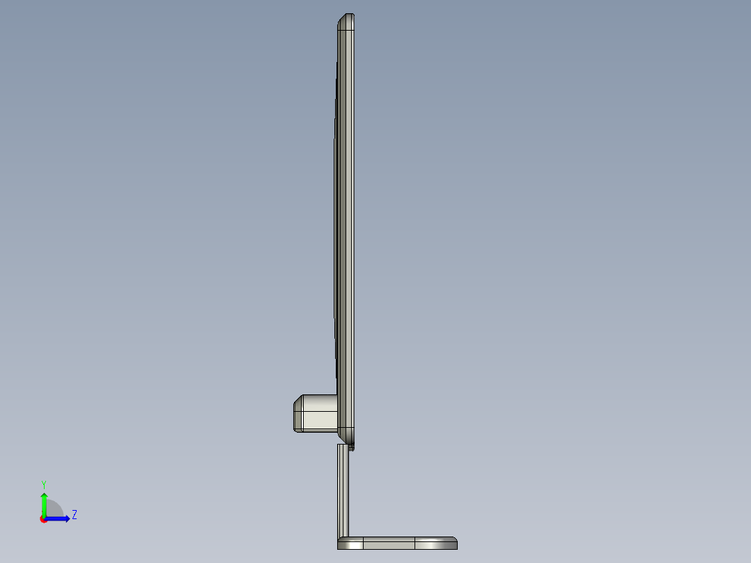 显示器、显示屏(20)左视图