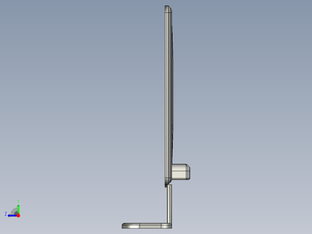 显示器、显示屏(20)右视图