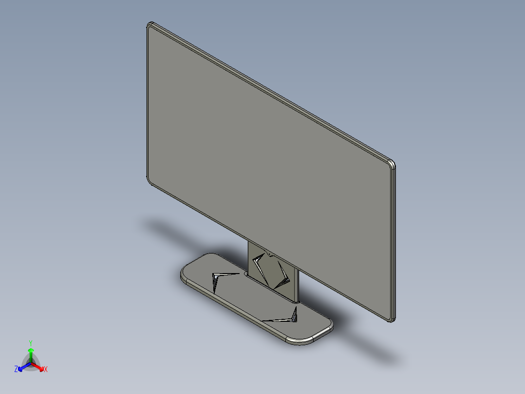 显示器、显示屏(20)正等轴测图