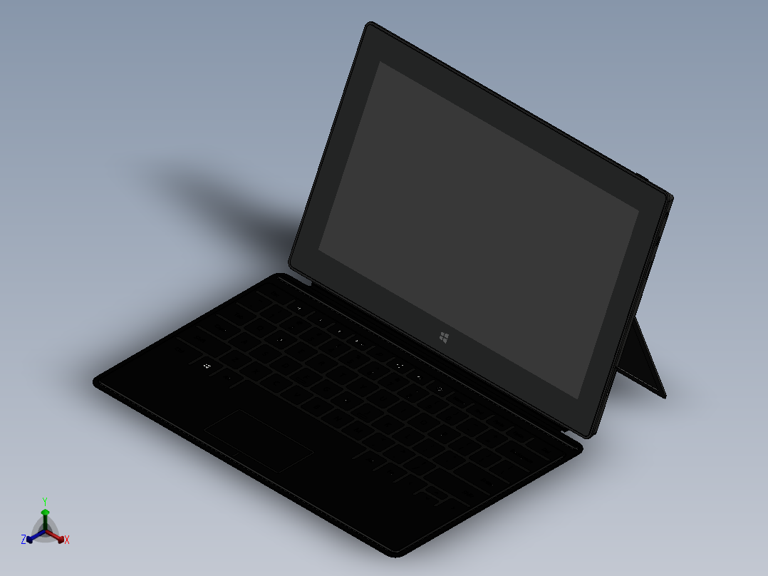 电脑、笔记本(74)正等轴测图