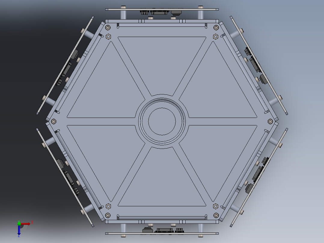 卫星、空间站(16)俯视图