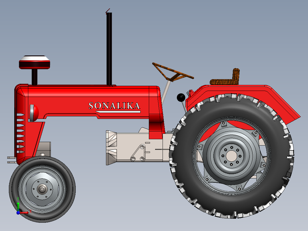 拖拉机、四轮车(3)前视图