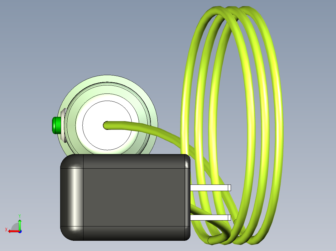电磁吸笔设计后视图