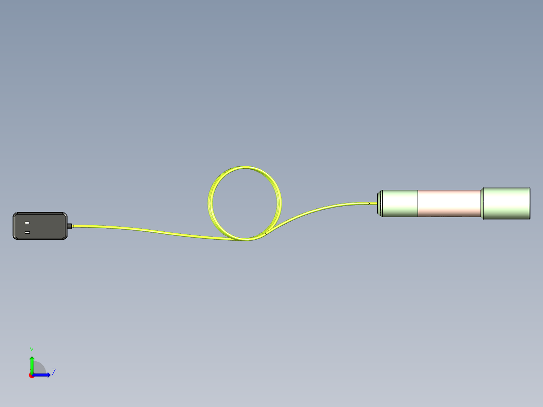 电磁吸笔设计左视图