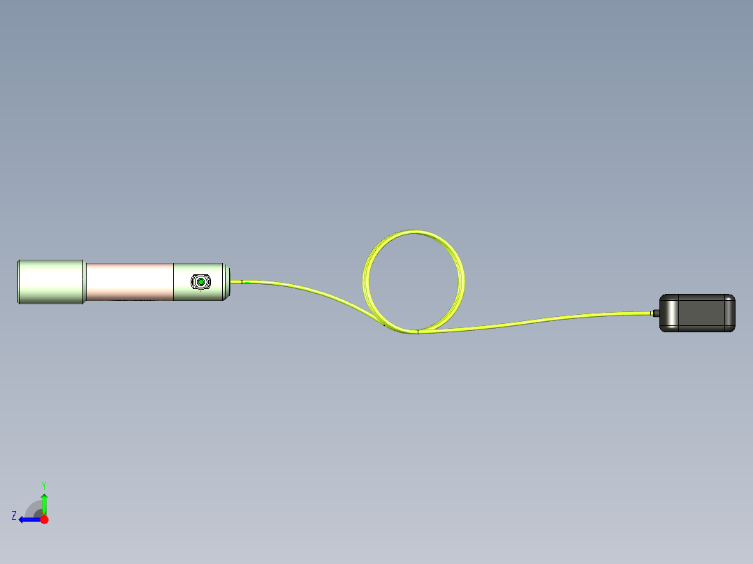 电磁吸笔设计右视图