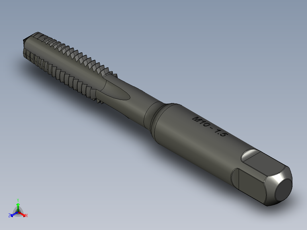 攻丝钻头 - M10 螺距 1.5