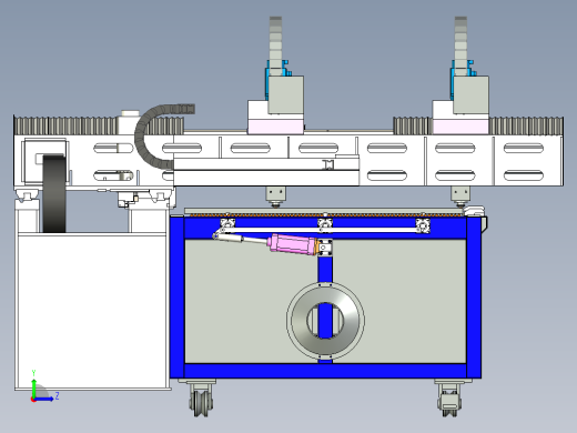 双头激光切割机左视缩略图