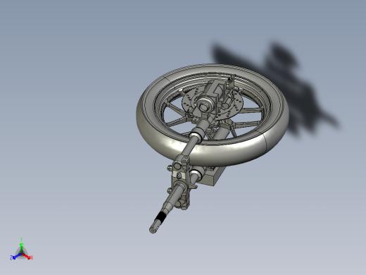 摩托车前轮总成