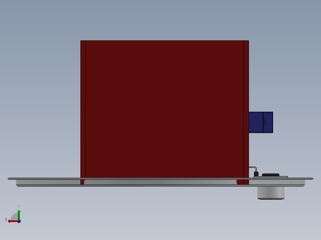 圆柱形电池收集箱生态堆后视图