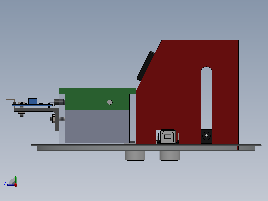 圆柱形电池收集箱生态堆右视图