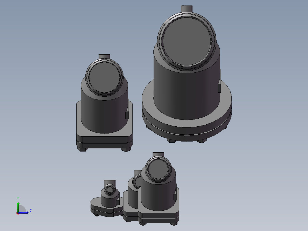 5款80MM-3焊接PN 40y过滤器模型左视图