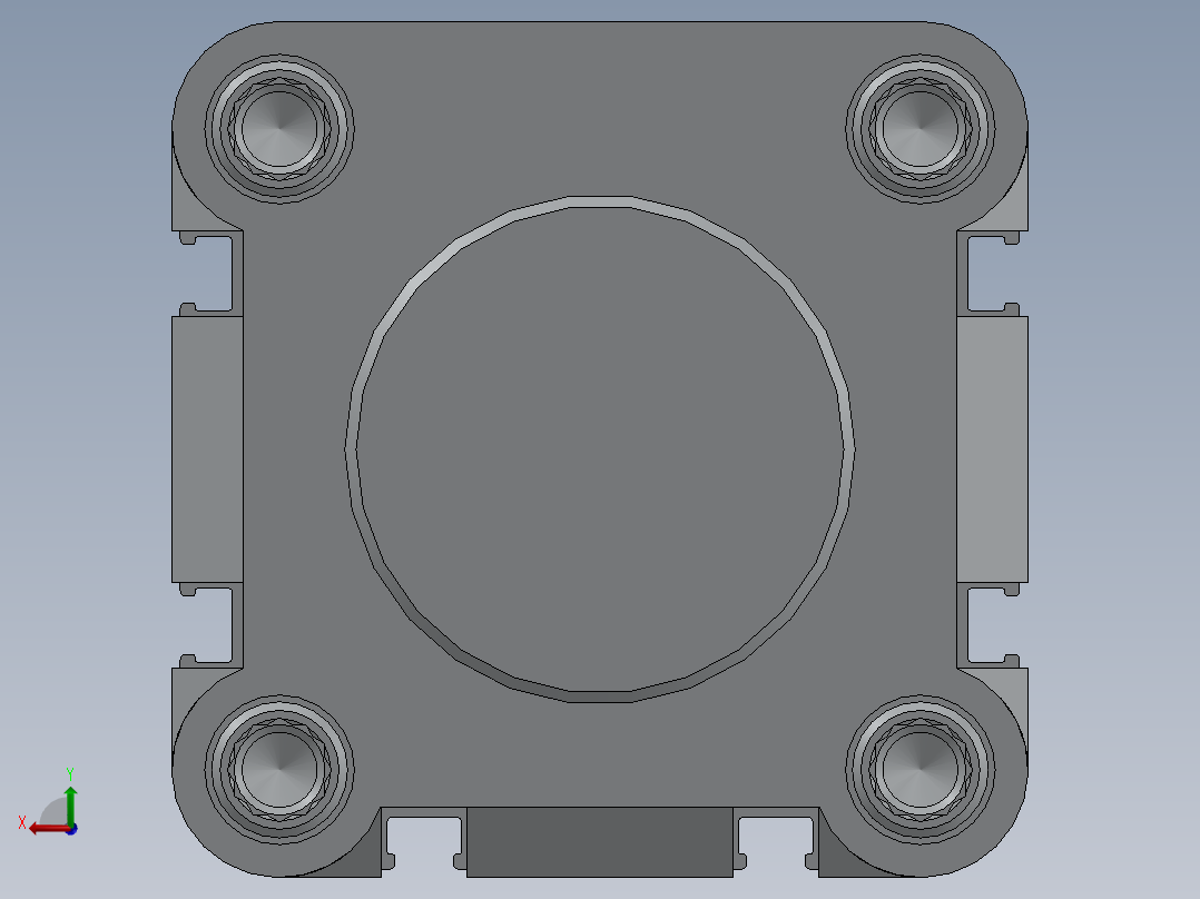 气缸直径 63x100后视图