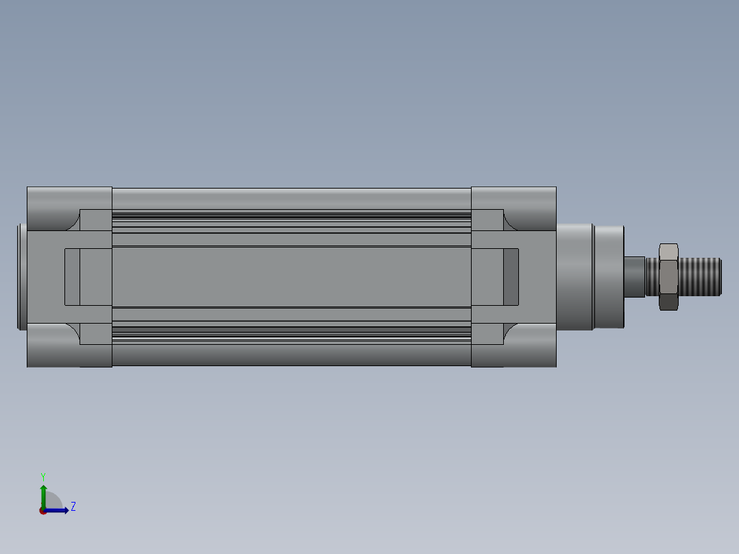 气缸直径 63x100左视图