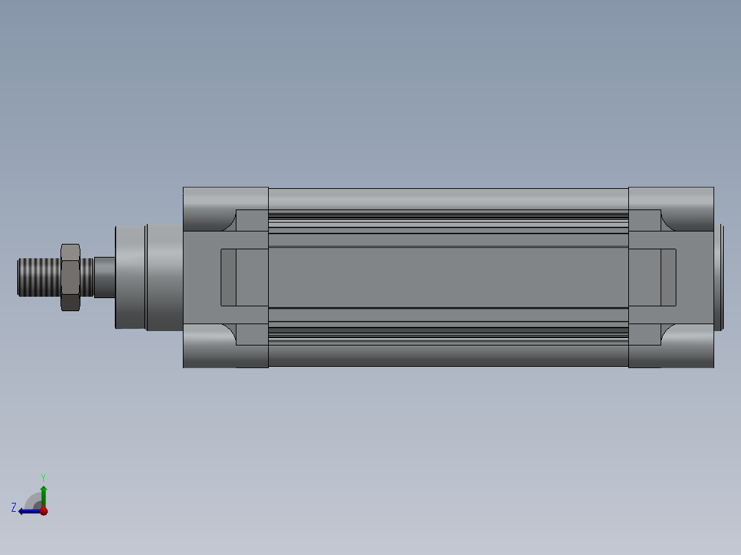气缸直径 63x100右视图