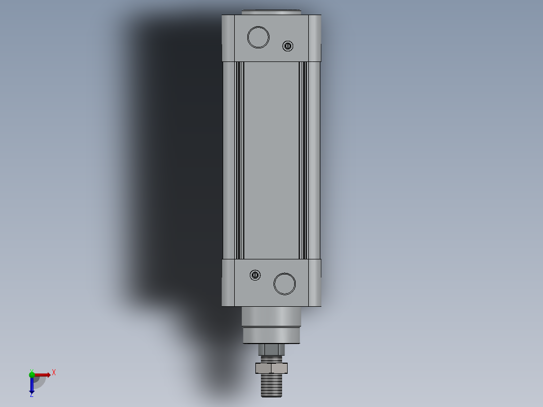 气缸直径 63x100俯视图
